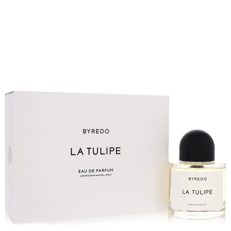 image showing the bottle and packaging for Byredo La Tulipe Perfume By Byredo Eau De Parfum Spray 100ml