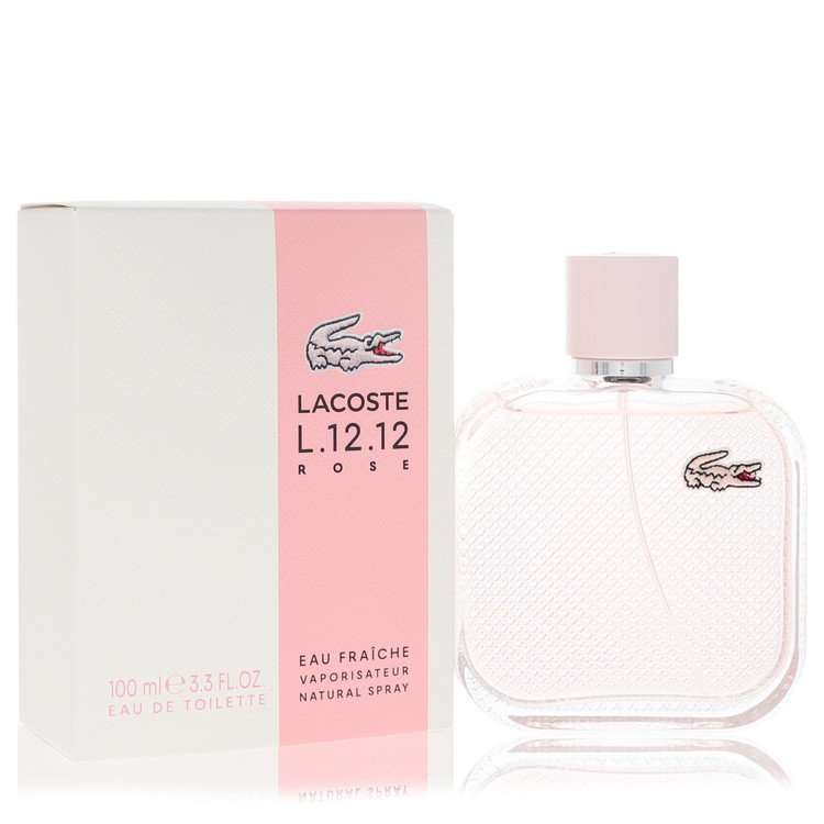 Image showing what you will get when you purchase Lacoste Eau De Lacoste L.12.12 Rose Eau Fraiche Perfume By Lacoste Eau De Toilette Spray
