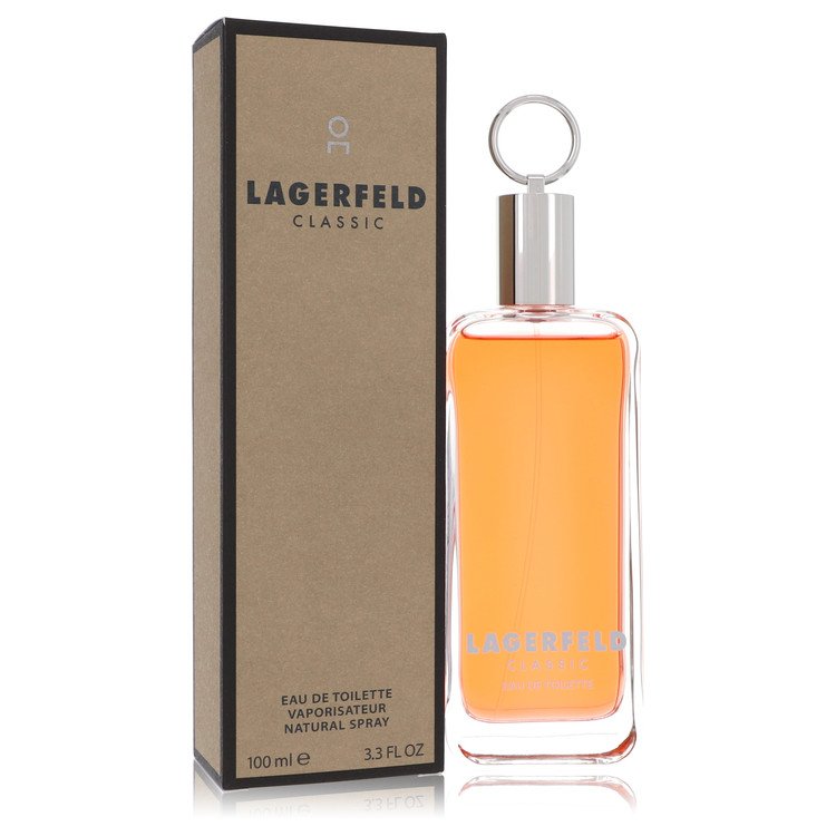 image showing the bottle and packaging for Lagerfeld Cologne By Karl Lagerfeld Deodorant Spray 150ml