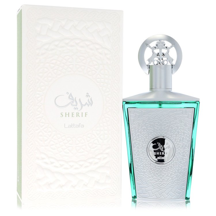 image showing the bottle and packaging for Lattafa Sherif Cologne By Lattafa Eau De Parfum Spray (Unisex) 100ml
