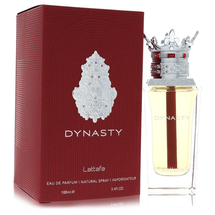 image showing the bottle and packaging for Lattafa Dynasty Perfume By Lattafa Eau De Parfum Spray (Unisex) 100ml