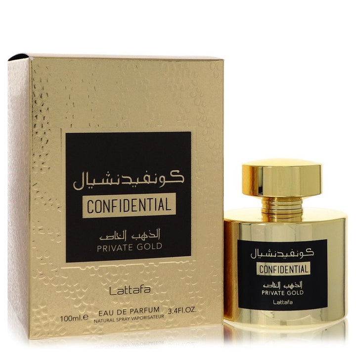 Lattafa Confidential Private Gold Eau De Parfum Spray (Unisex)