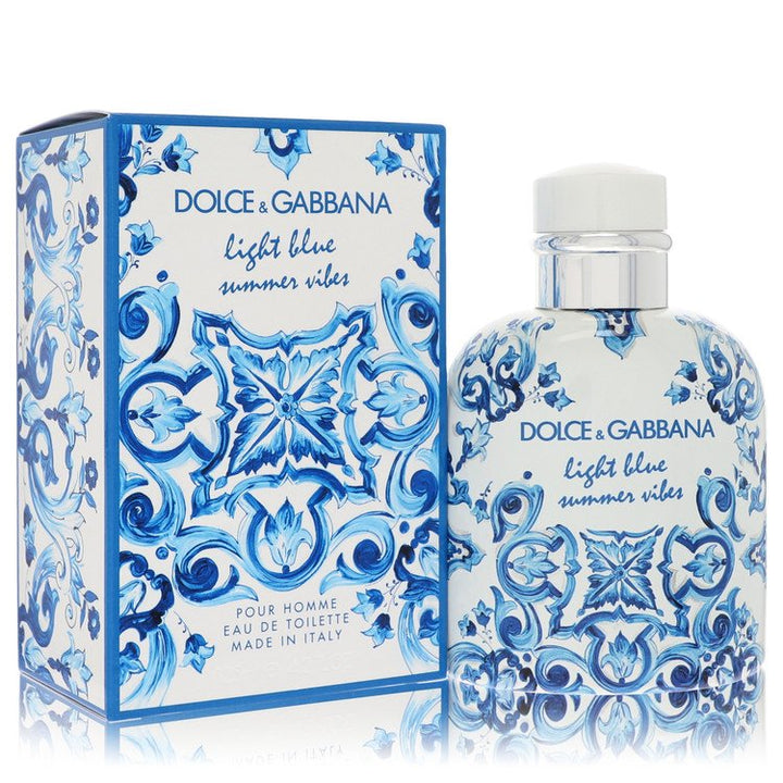 Image showing what you will get when you purchase Light Blue Summer Vibes Cologne By Dolce & Gabbana Eau De Toilette Spray