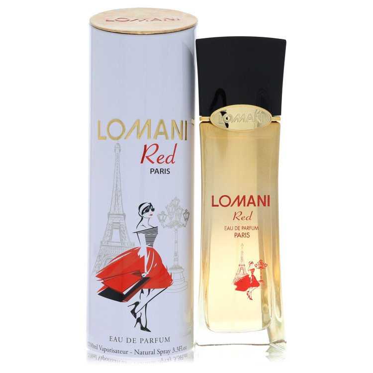 Image showing what you will get when you purchase Lomani Red Perfume By Lomani Eau De Parfum Spray
