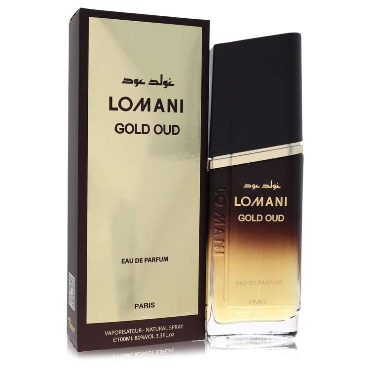 Image showing what you will get when you purchase Lomani Gold Oud Cologne By Lomani Eau De Parfum Spray