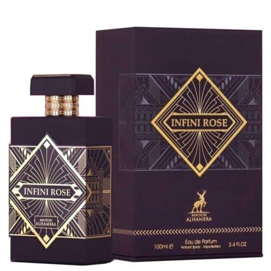 Image showing what you will get when you purchase Maison Alhambra Infini Rose Perfume By Maison Alhambra Eau De Parfum Spray (Unisex)