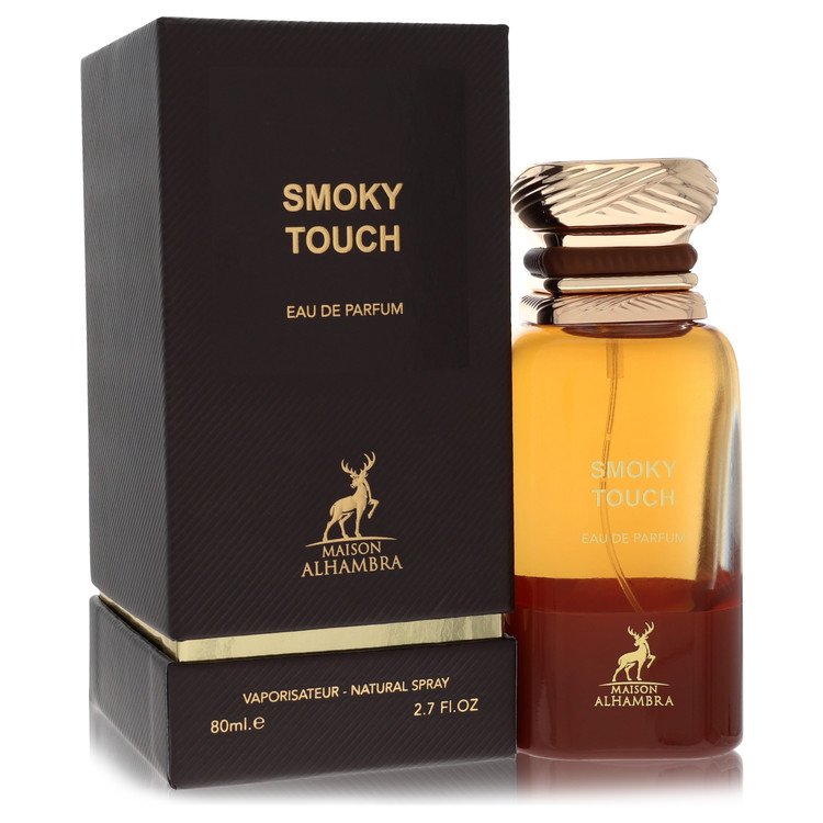 image showing the bottle and packaging for Maison Alhambra Smoky Touch Cologne by Maison Alhambra Eau De Parfum Spray 80ml