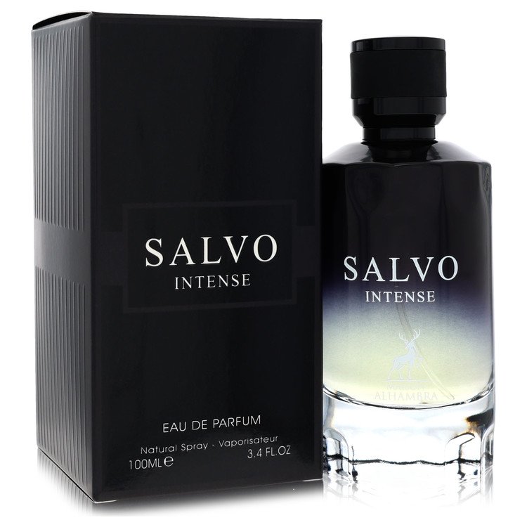 image showing the bottle and packaging for Maison Alhambra Salvo Intense Cologne by Maison Alhambra Eau De Parfum Spray 100ml
