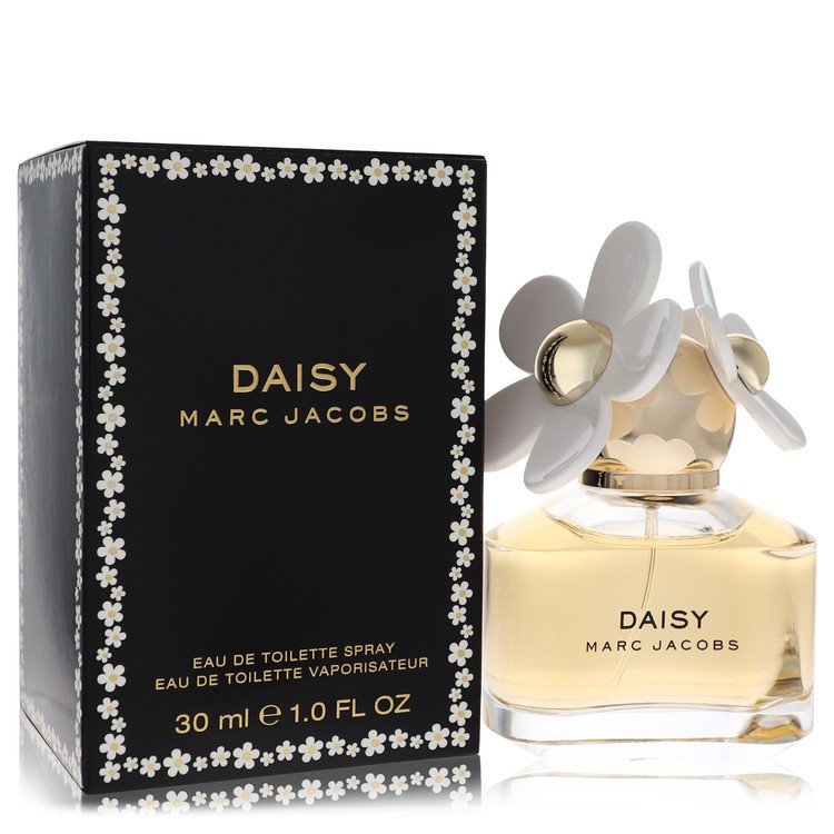 image showing the bottle and packaging for Daisy Perfume By Marc Jacobs Eau De Toilette Spray 30ml