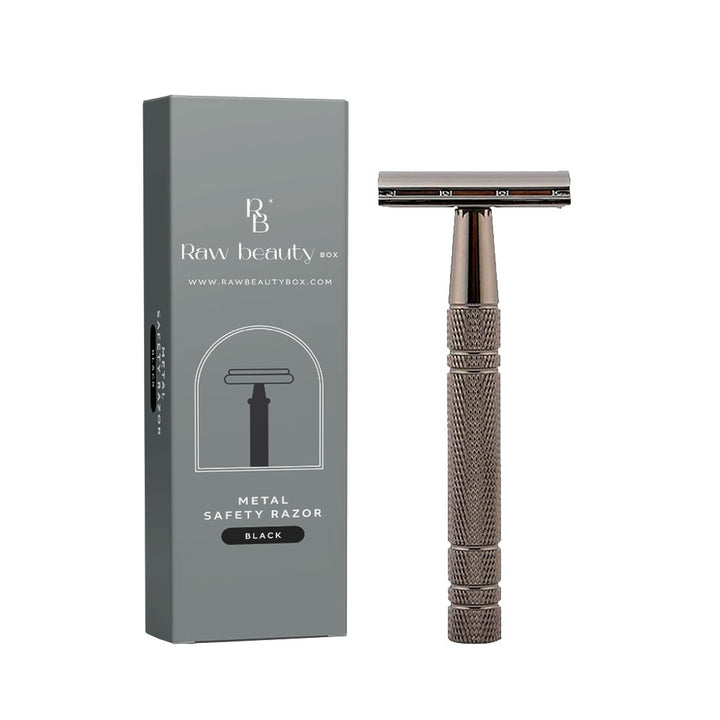 Black | Stainless Steel Safety Razor