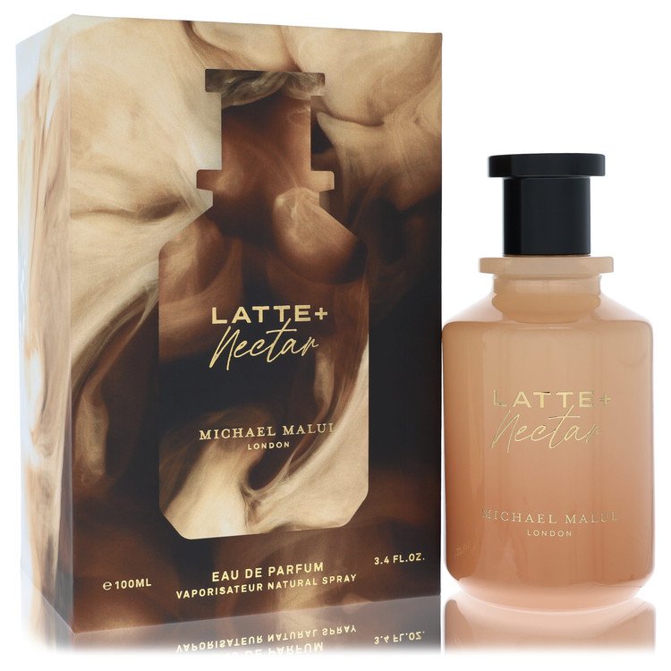image showing the bottle and packaging for Michael Malul Latte + Nectar Perfume By Michael Malul Eau De Parfum Spray 100ml