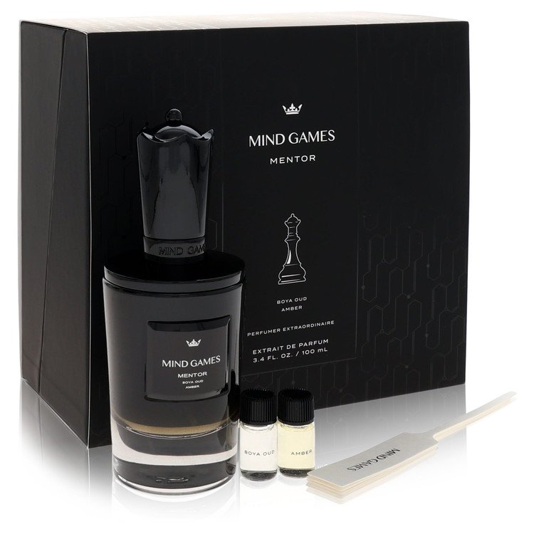 image showing the bottle and packaging for Mind Games Mentor by Mind Games Gift Set set