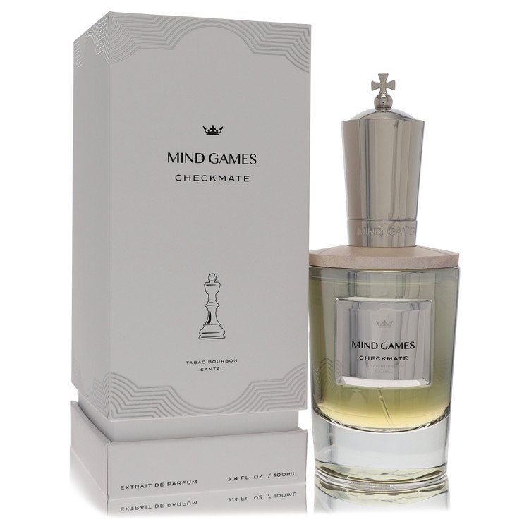 image showing the bottle and packaging for Mind Games Checkmate Perfume By Mind Games Extrait De Parfum Spray (Unisex) 100ml