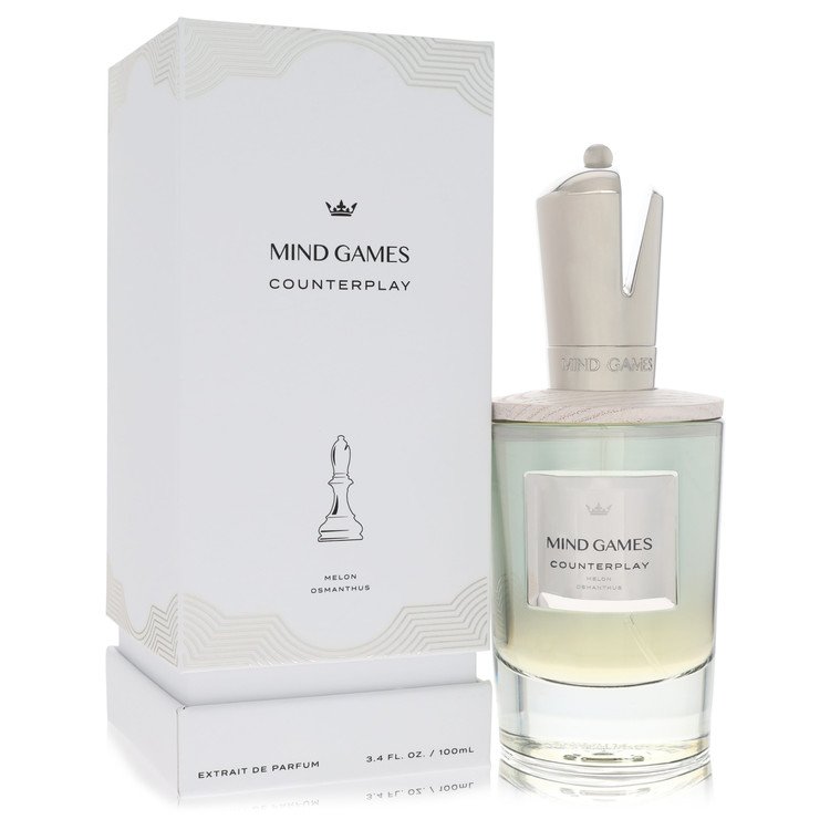 image showing the bottle and packaging for Mind Games Counterplay by Mind Games Extrait De Parfum Spray (Unisex) 100ml