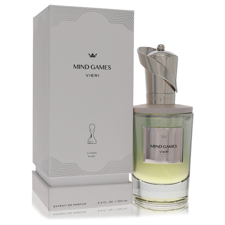 image showing the bottle and packaging for Mind Games Vieri Cologne by Mind Games Extrait De Parfum Spray (Unisex) 100ml