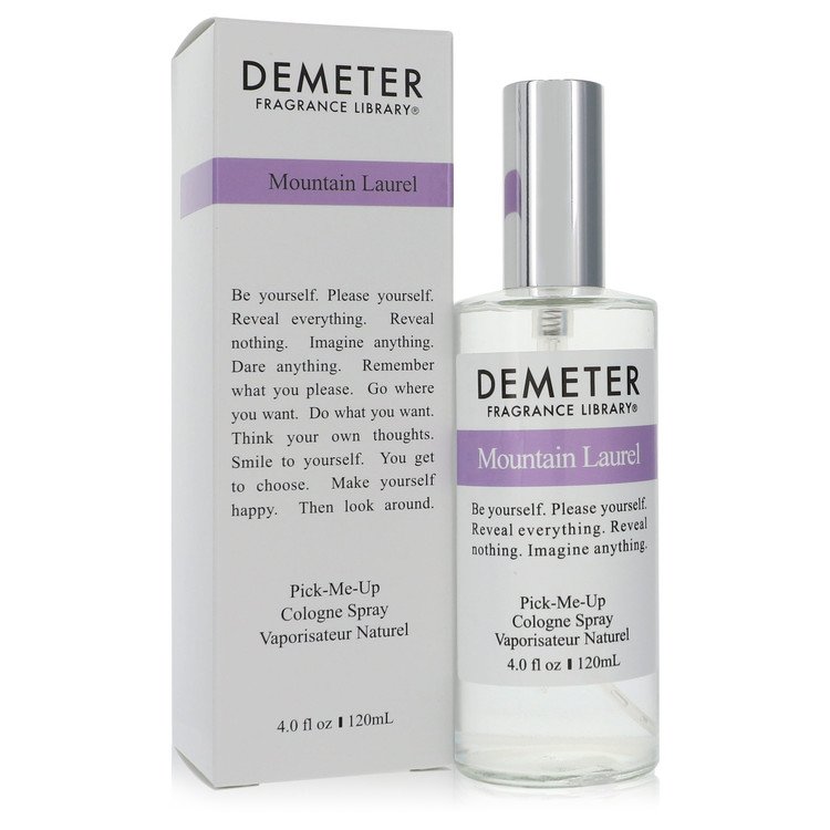 image showing the bottle and packaging for Demeter Mountain Laurel Perfume by Demeter Cologne Spray (Unisex)  120ml
