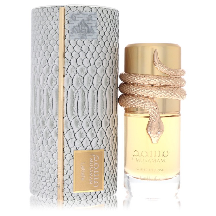 Image showing what you will get when you purchase Lattafa Musamam White Intense Eau De Parfum Spray