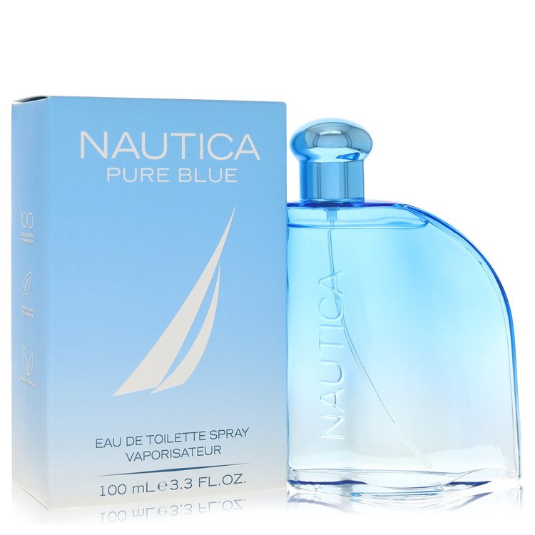 Image showing what you will get when you purchase Nautica Pure Blue Cologne By Nautica Eau De Toilette Spray