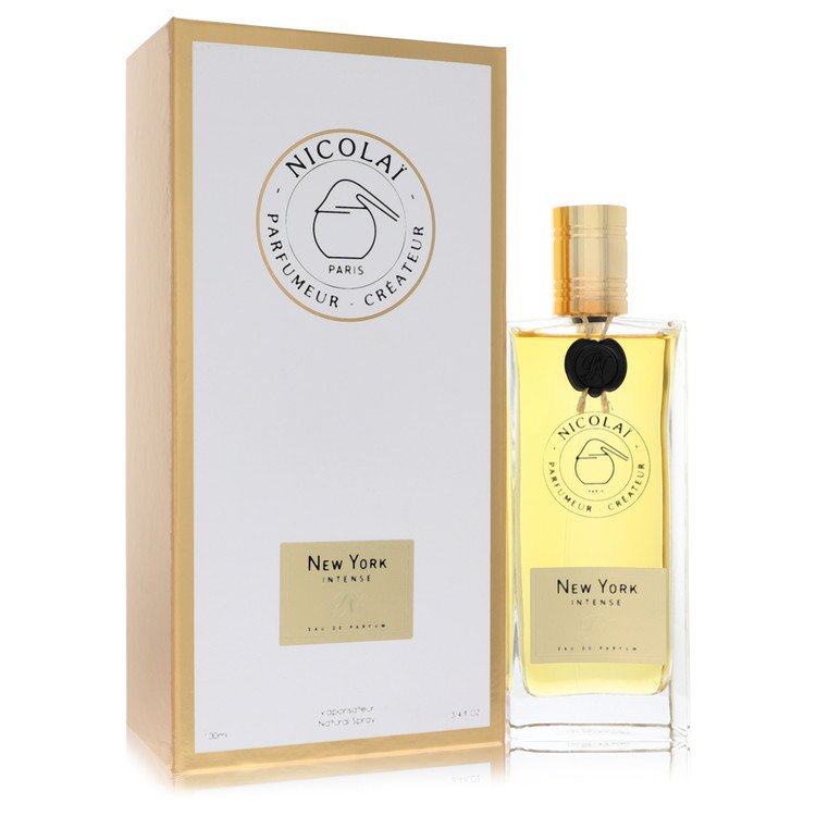 image showing the bottle and packaging for Nicolai New York Intense Perfume By Nicolai Eau De Parfum Spray (Unisex) 100ml