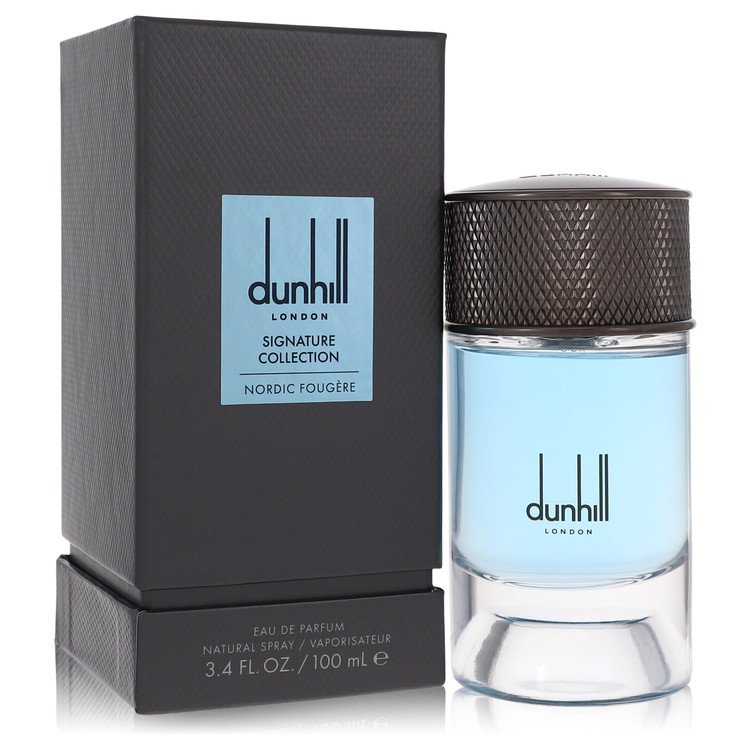 image showing the bottle and packaging for Dunhill Nordic Fougere Cologne By Alfred Dunhill Eau De Parfum Spray 100ml