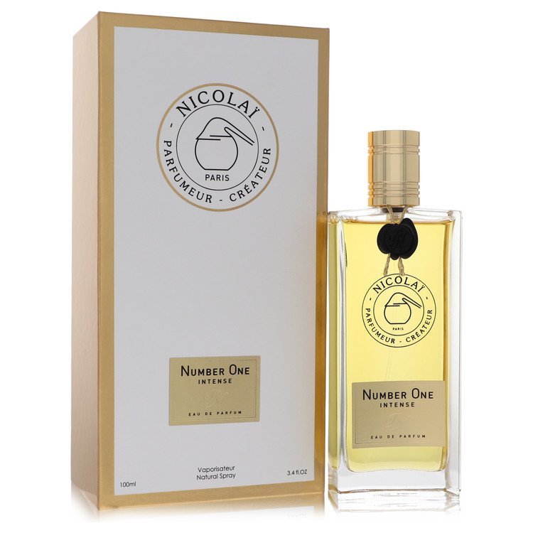 image showing the bottle and packaging for Number One Intense Perfume By Nicolai Eau De Parfum Spray 100ml