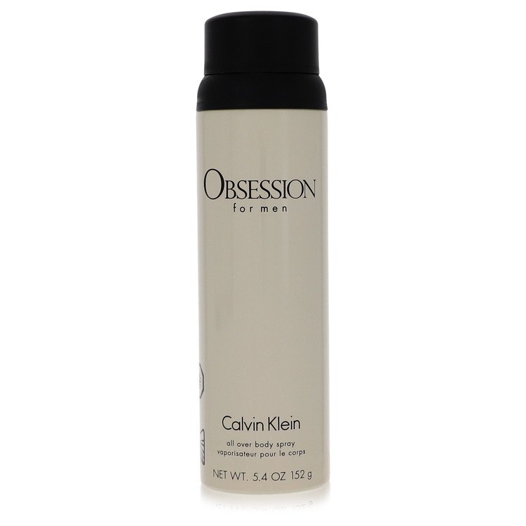Calvin Klein Obsession for men body spray on a white background