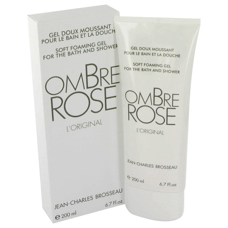 image showing the bottle and packaging for Ombre Rose Perfume By Brosseau Soft Foaming Gel 200ml