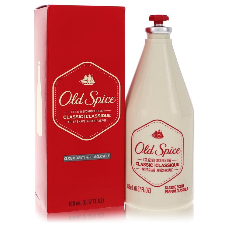 image showing the bottle and packaging for Old Spice Cologne By Old Spice After Shave 188ml