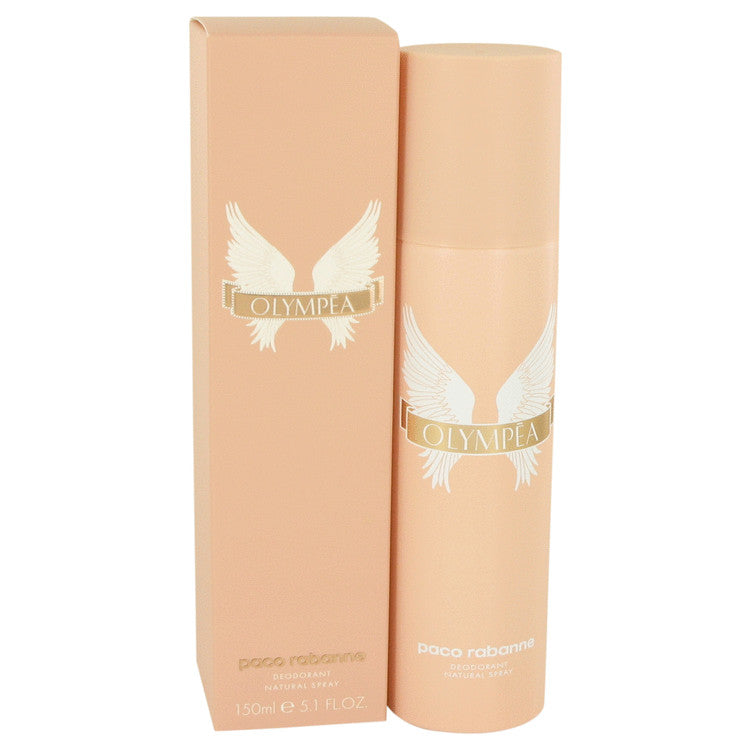 Paco Rabanne Olympea perfume bottle and packaging on a white background