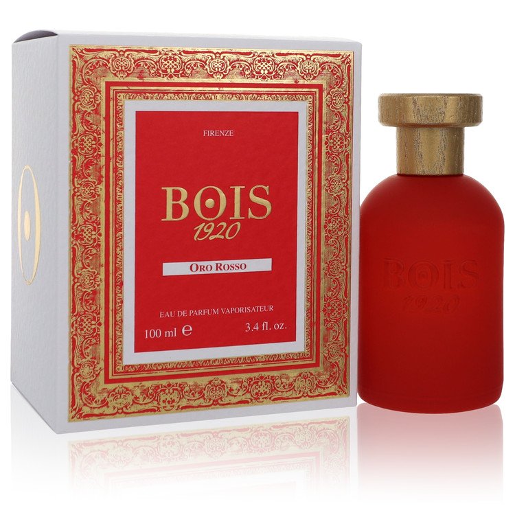 image showing the bottle and packaging for Oro Rosso Cologne by Bois 1920 Eau De Parfum Spray  100ml