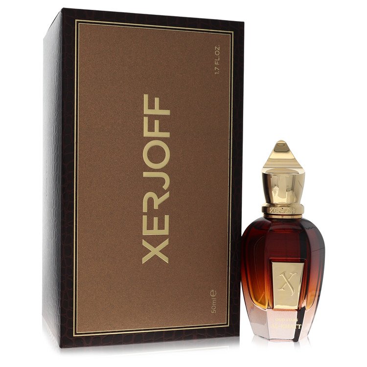image showing the bottle and packaging for Oud Stars Al Khatt Perfume by Xerjoff Eau De Parfum Spray (Unisex)  50ml