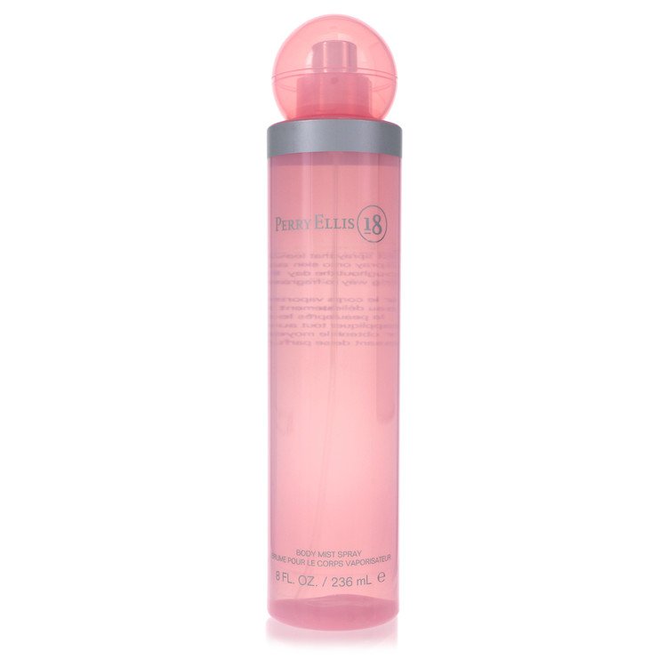 image showing the bottle and packaging for Perry Ellis 18 Perfume By Perry Ellis Body Mist 240ml