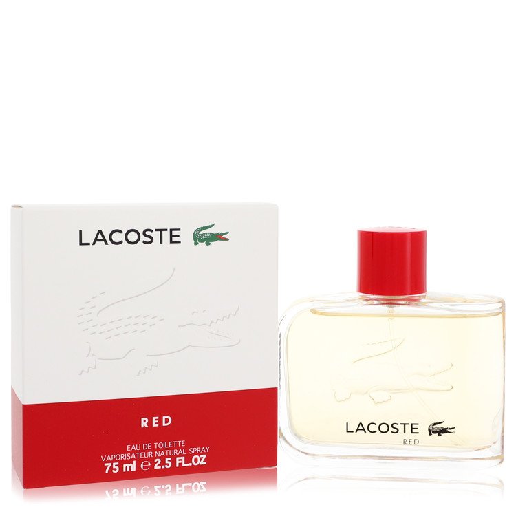 Image showing what you will get when you purchase Lacoste Red Style In Play Cologne By Lacoste Eau De Toilette Spray (New Packaging)