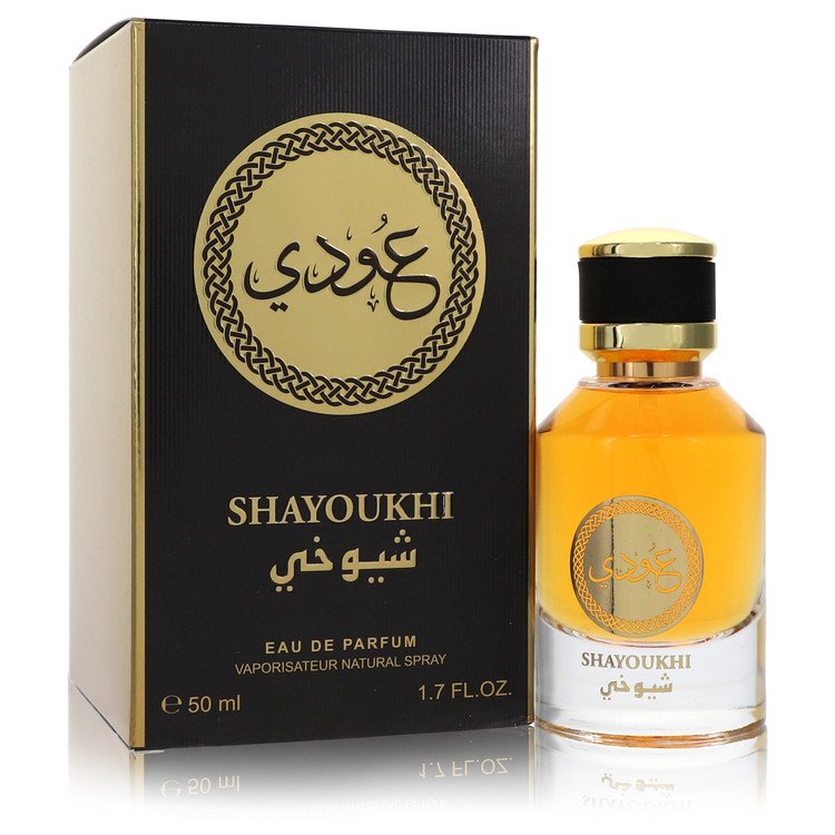 image showing the bottle and packaging for Rihanah Shayoukh Cologne by Rihanah Eau De Parfum Spray (Unisex)  50ml
