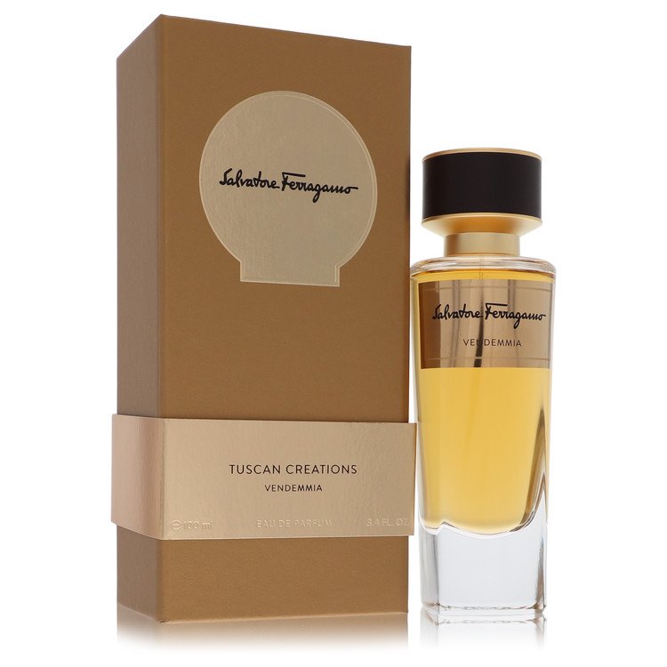 image showing the bottle and packaging for Salvatore Ferragamo Vendemmia Perfume by Salvatore Ferragamo Eau De Parfum Spray (Unisex)  100ml