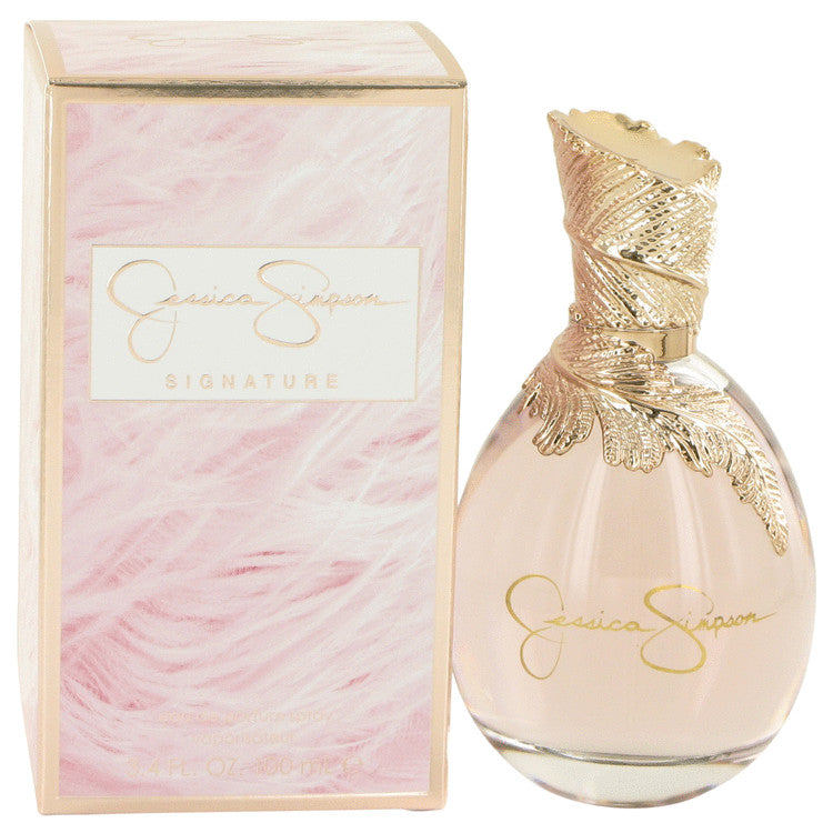 image showing the bottle and packaging for Jessica Simpson Signature 10th Anniversary Perfume By Jessica Simpson Eau De Parfum Spray 100ml