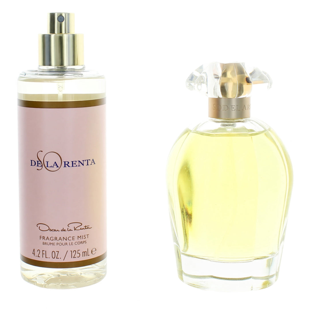 Oscar De La Renta So De La Renta 2Pc Set = EDT 100ml + Fragrance Mist 125ml set  - Just Perfume