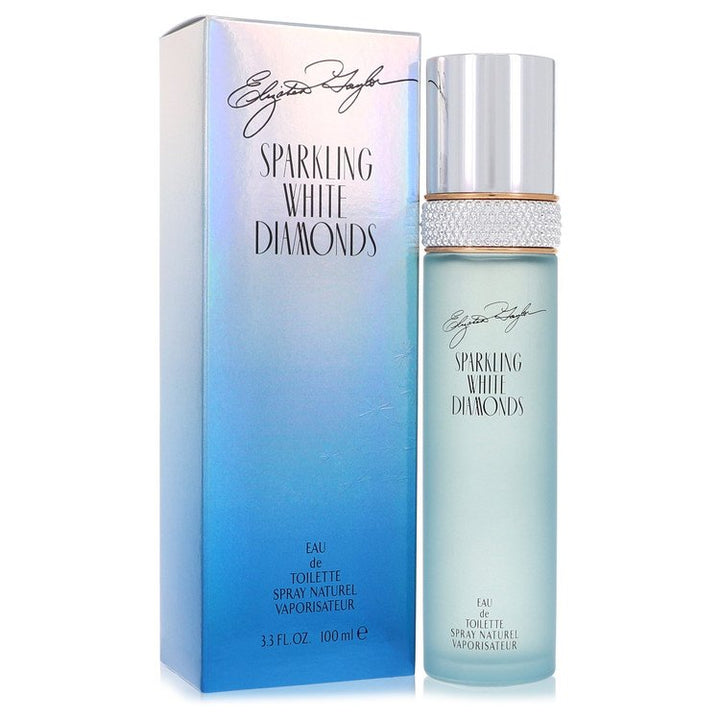 Image showing what you will get when you purchase Sparkling White Diamonds Perfume By Elizabeth Taylor Eau De Toilette Spray