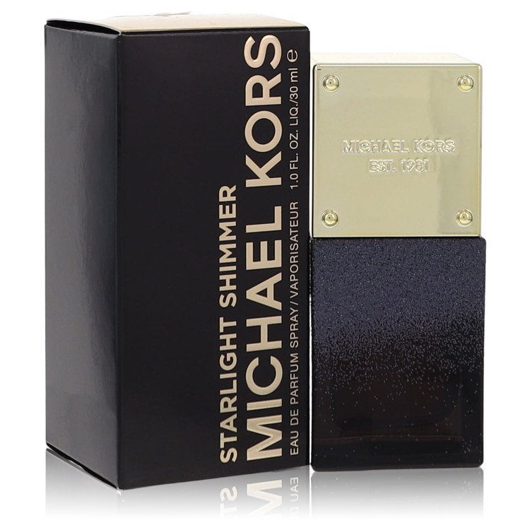 image showing the bottle and packaging for Michael Kors Starlight Shimmer Perfume By Michael Kors Eau De Parfum Spray 30ml