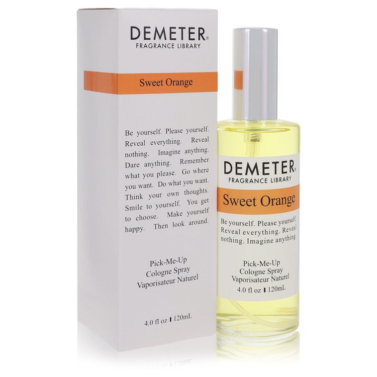 image showing the bottle and packaging for Demeter Sweet Orange Perfume By Demeter Cologne Spray 120ml