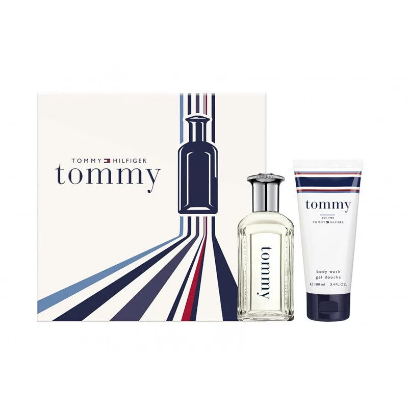 Image showing what you will get when you purchase Tommy Man Set   Edt + Body Wash