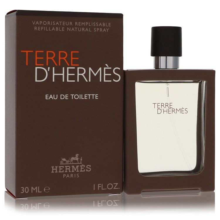 Image showing what you will get when you purchase Terre D'Hermes Cologne By Hermes Eau De Toilette Spray Spray Refillable