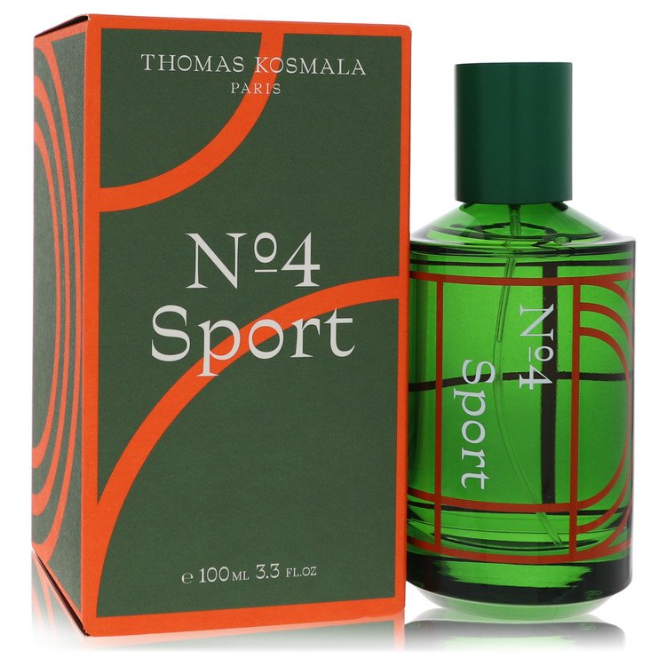 image showing the bottle and packaging for Thomas Kosmala No 4 Sport Cologne By Thomas Kosmala Eau De Parfum Spray (Unisex) 100ml