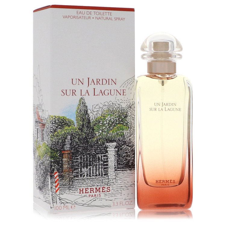 Image showing what you will get when you purchase Un Jardin Sur La Lagune Perfume By Hermes Eau De Toilette Spray