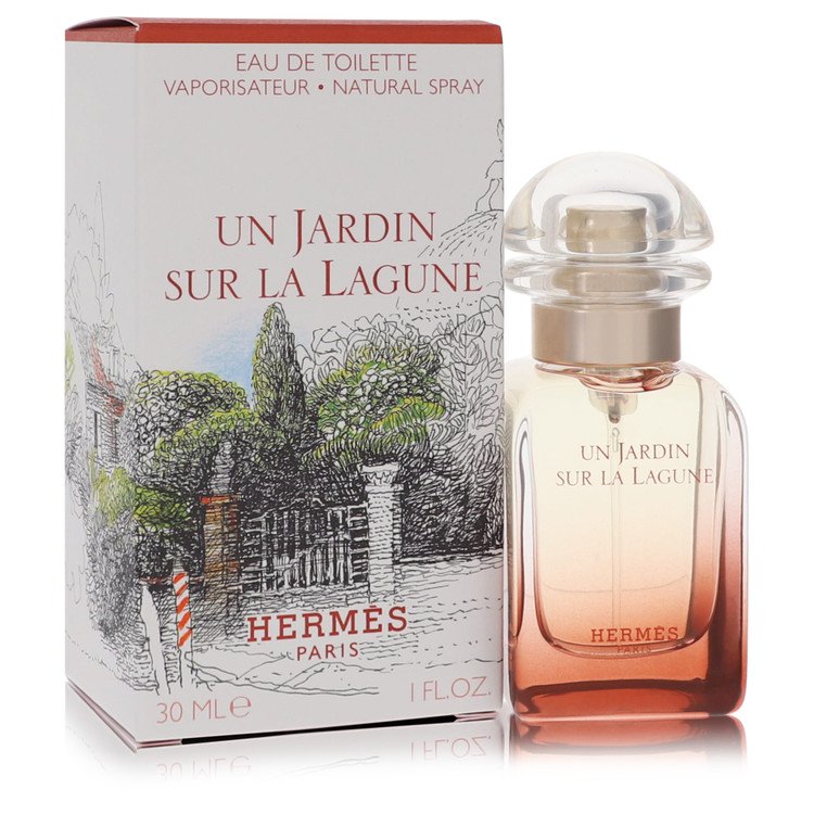 Image showing what you will get when you purchase Un Jardin Sur La Lagune Perfume By Hermes Eau De Toilette Spray