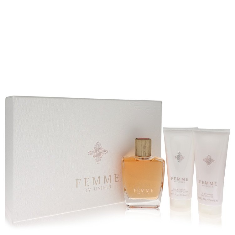Image showing what you will get when you purchase Usher Femme Perfume By Usher Gift Set