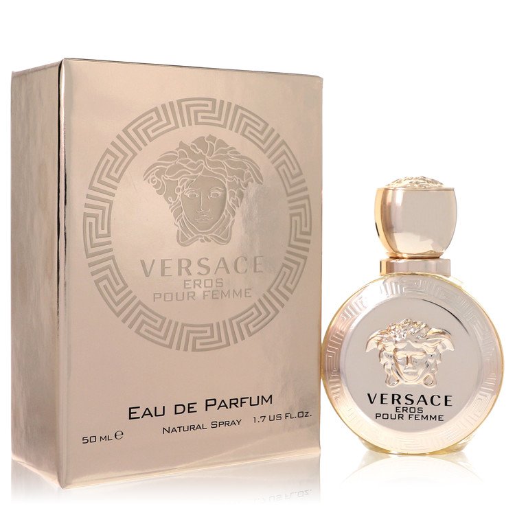 image showing the bottle and packaging for Versace Eros Perfume By Versace After Shave 100ml