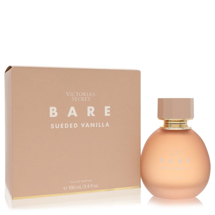 image showing the bottle and packaging for Bare Sueded Vanilla perfume by Victoria's Secret Eau De Parfum Spray 100ml