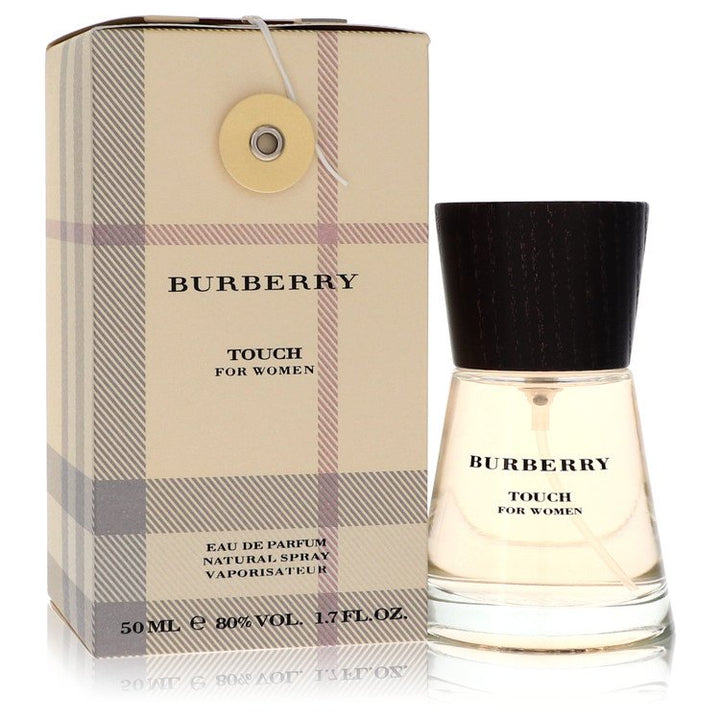 Burberry Touch for Women perfume bottle and packaging on a white background