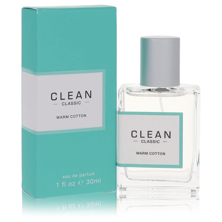 image showing the bottle and packaging for Clean Warm Cotton Perfume By Clean Eau De Parfum Spray 30ml